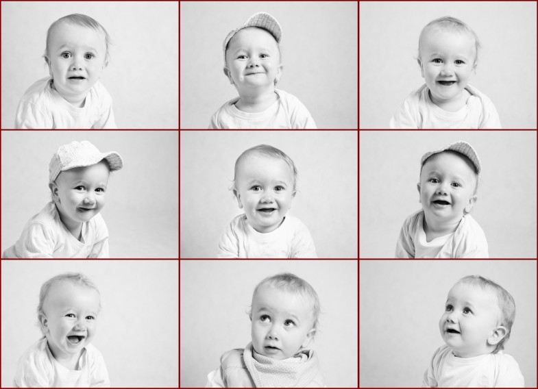 9 twarzy dziecka - sesja fotograficzna